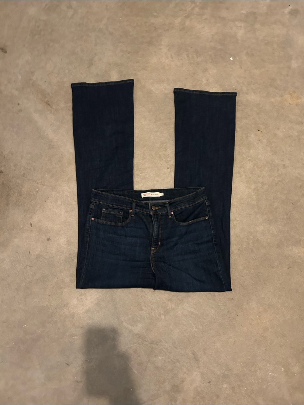 Dark Blue Women's Levi Boot Cut Jeans